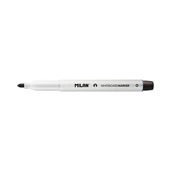 Tuschpennor Milan Whiteboard 12 antal Svart PVC