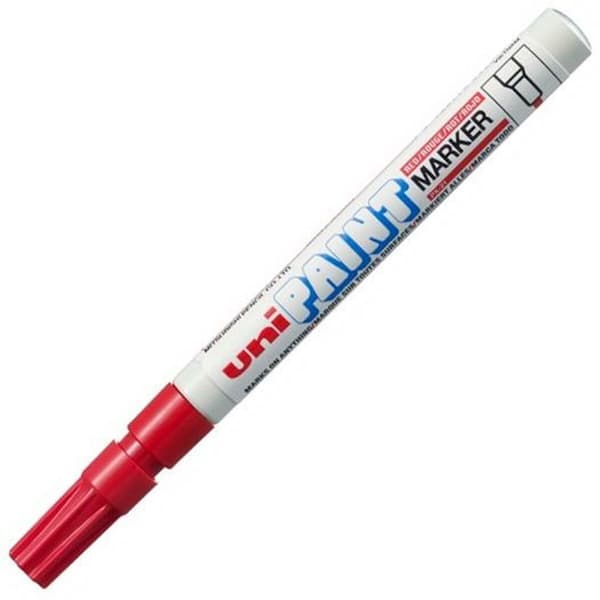 Permanent markörpenna Uni-Ball Paint PX-21L Röd 12 Delar