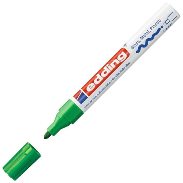 Permanent markörpenna Edding 750 Grön (10 antal)