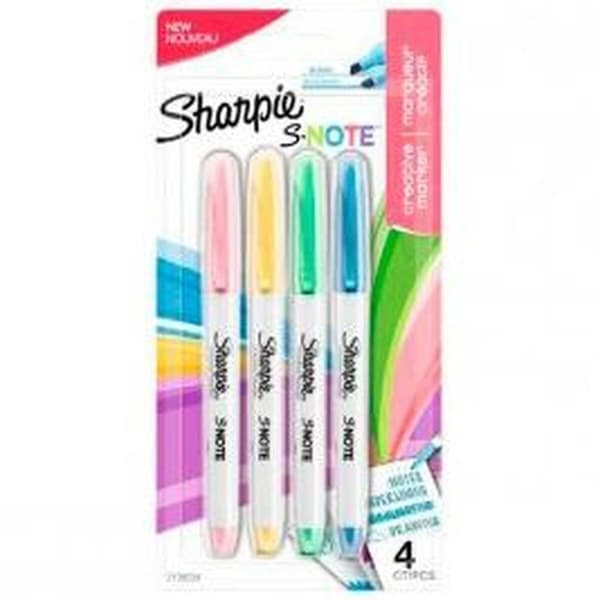 Tuschpennor Sharpie S-Note Multicolour 4 Delar 1-3 mm (12 antal)