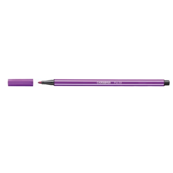 Tuschpennor Stabilo Pen 68 Lila (10 Delar)
