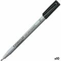 Miniatyrbild 1 av 2: Spritpenna Staedtler Lumocolor 316F  Svart (10 antal)