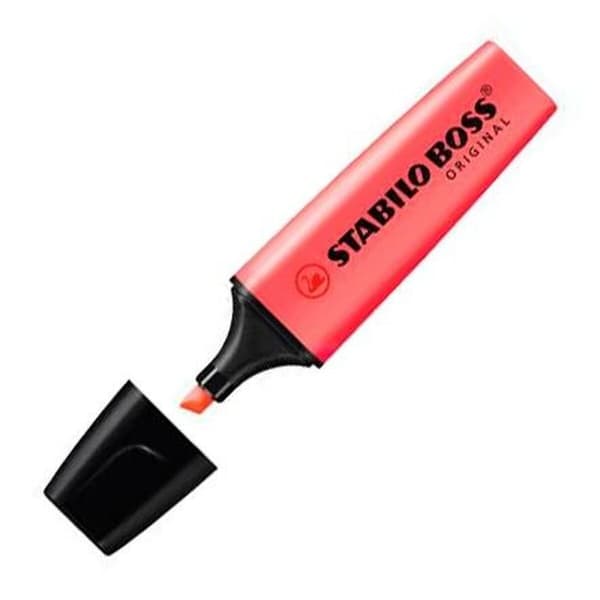Highlighter Stabilo Röd (10 antal)