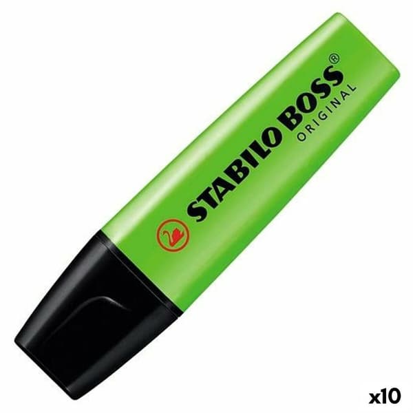 Highlighter Stabilo Lime (10 antal)