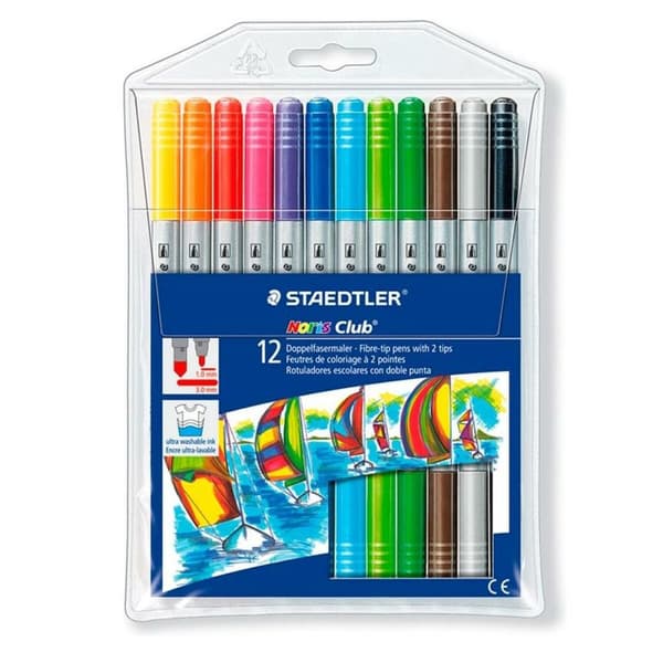 Tussisetti Staedtler Noris Club Kaksipäinen Monivärinen (10 osaa)