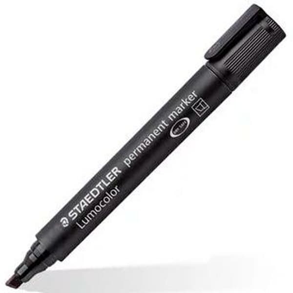 Permanenttimarkkeri Staedtler Lumocolor 350 Musta (10 osaa)