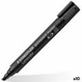 Pikkukuva 1 / 2: Permanenttimarkkeri Staedtler Lumocolor 350 Musta (10 osaa)