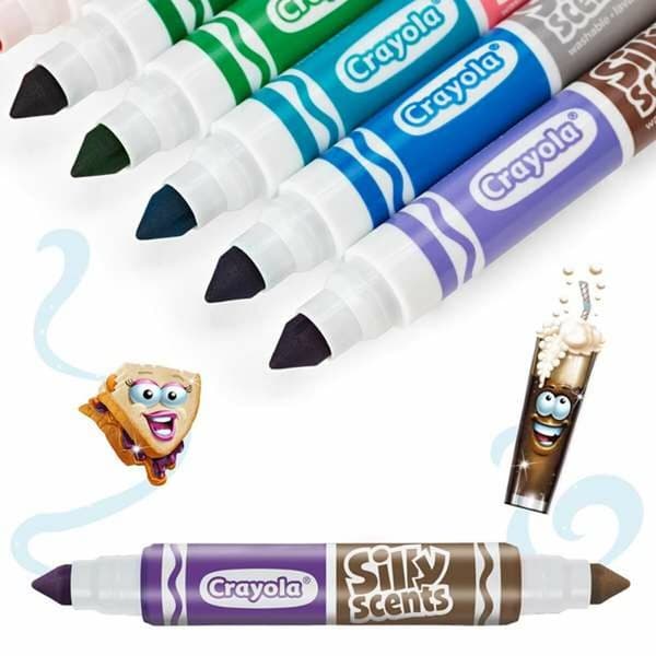 Tussisetti Crayola Hajustettu Pestävä Kaksipäinen 10 Kappaletta