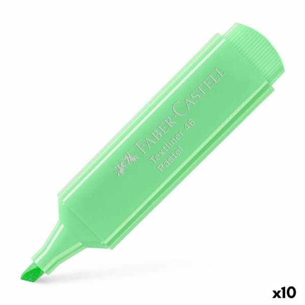 Överstrykningspenna Faber-Castell Textliner 1546 Bakverk Ljusgrön (10 antal)