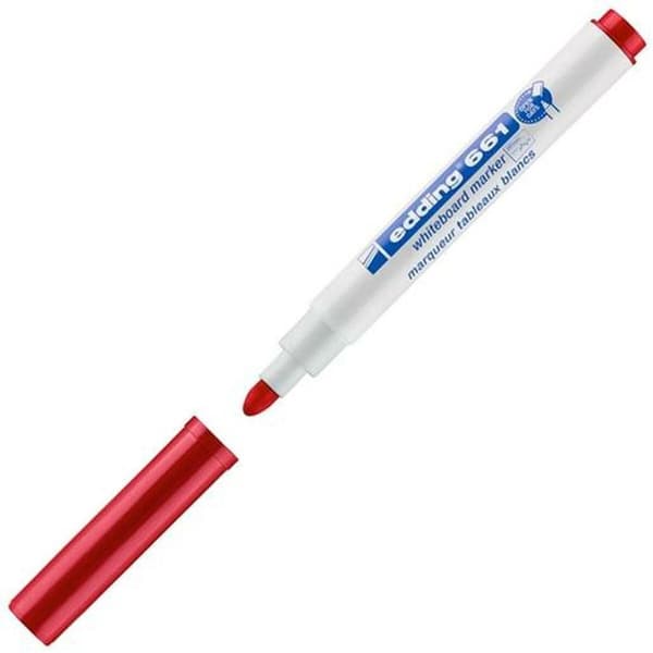 Whiteboard penna Edding 661 Röd Whiteboard (10 antal)