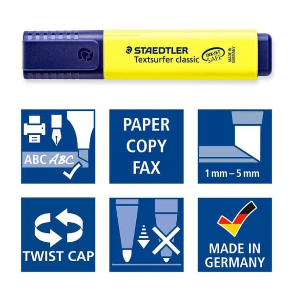 Överstrykningspenna Staedtler Textsurfer Classic Turkos (10 antal)