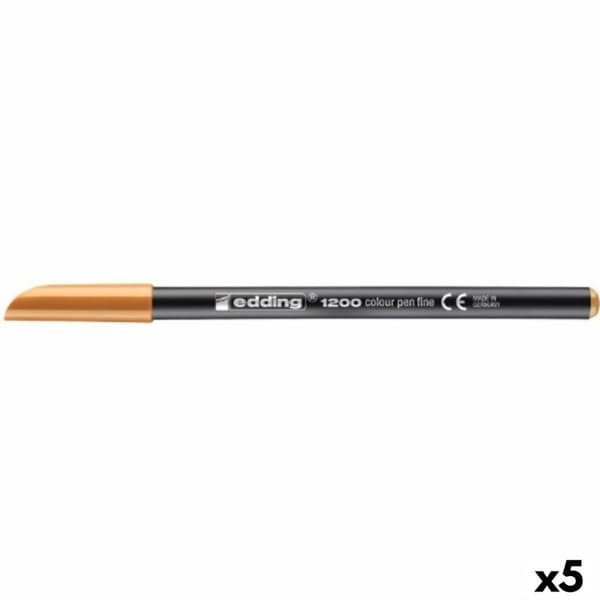 Tuschpennor Edding 1200 Ljus orange (5 antal)
