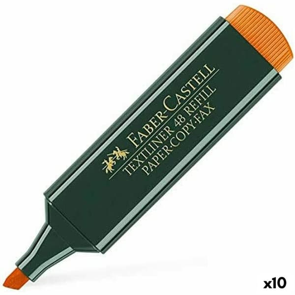 Highlighter Faber-Castell TEXTLINER 48 Orange (10 antal)