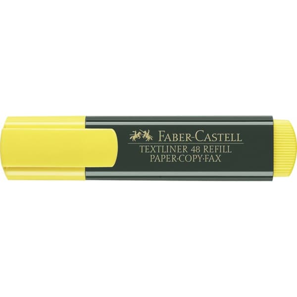 Merke penn Faber-Castell TEXTLINER 48 Gul (10 enheter)