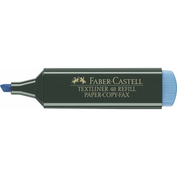 Merke penn Faber-Castell TEXTLINER 48 Blå (10 enheter)