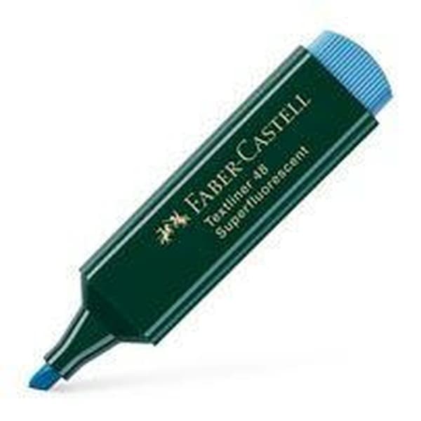 Merke penn Faber-Castell TEXTLINER 48 Blå (10 enheter)
