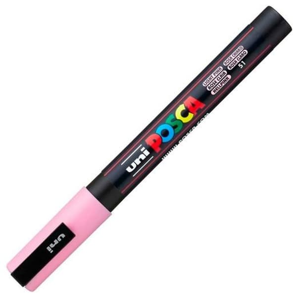 Akrylmaling markør POSCA PC-3M Lyserød 0,9-1,3 mm (6 enheder)