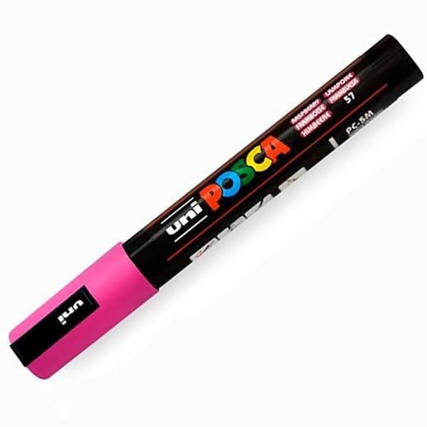 Akrylmaling markør POSCA PC-5M Hindbær 1,8-2,5 mm (6 enheder)