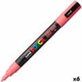 Miniatyrbild 1 av 2: Akrylfärgsmarkörpenna POSCA PC-3M Korall 0,9-1,3 mm (6 antal)