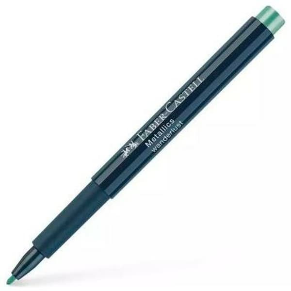 Tuschpennor Faber-Castell Metallics Wanderlust Grön (10 antal)