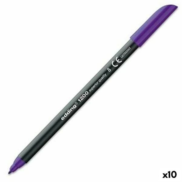 Markør Edding 1200 Violet (10 enheder)