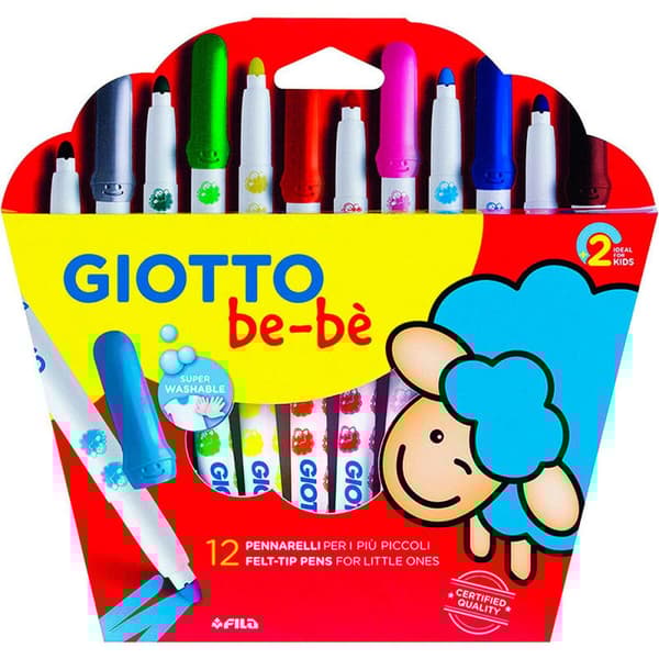 Tuschpennor Giotto BE-BÉ Multicolour (6 antal)