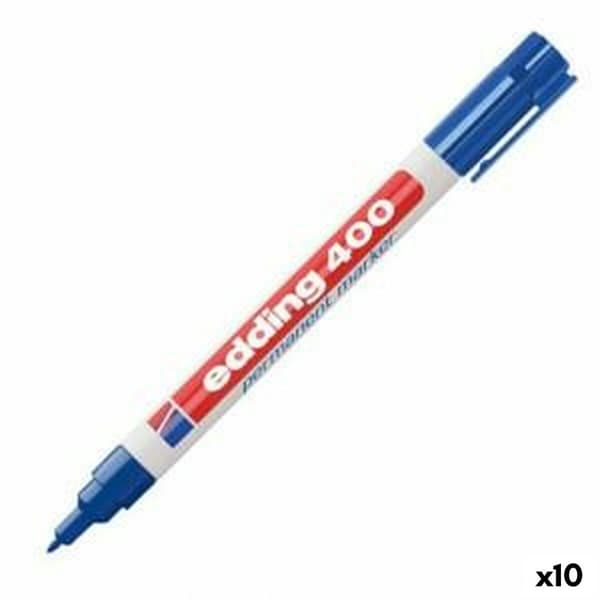 Permanent markør Edding 400-03 Blå 1 mm (10 enheter)