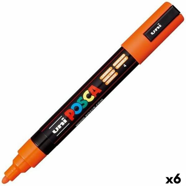 Markør POSCA PC-5M Orange (6 enheder)