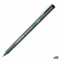 Pikkukuva 1 / 4: huopakärkiset kynät Staedtler Pigment Line Musta (10 osaa)