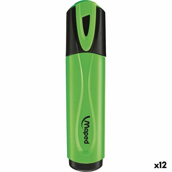 Fluorescerende markør Maped Peps Classic Grøn (12 enheder)