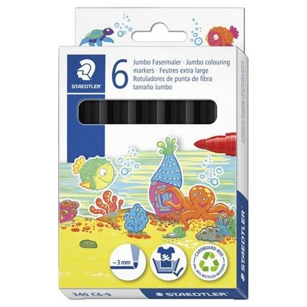 Markør Staedtler Noris Club Sort 6 enheder