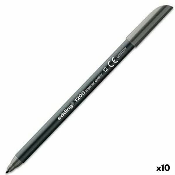 Spritpenna Edding 1200 Grå (10 antal)