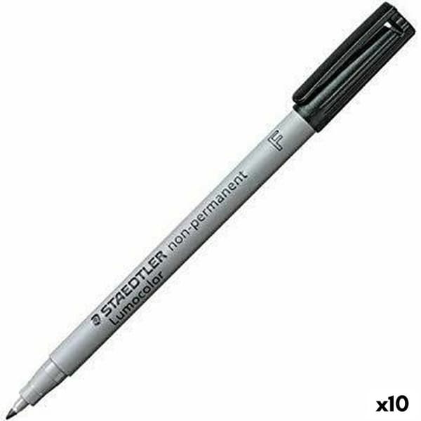 Markør Staedtler Lumocolor 316F  Sort (10 enheder)