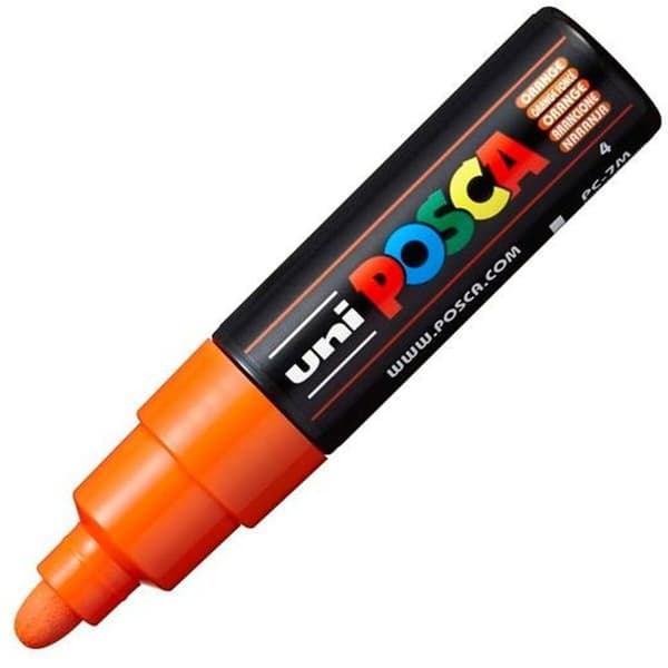 Markør POSCA PC-7M Orange (6 enheder)