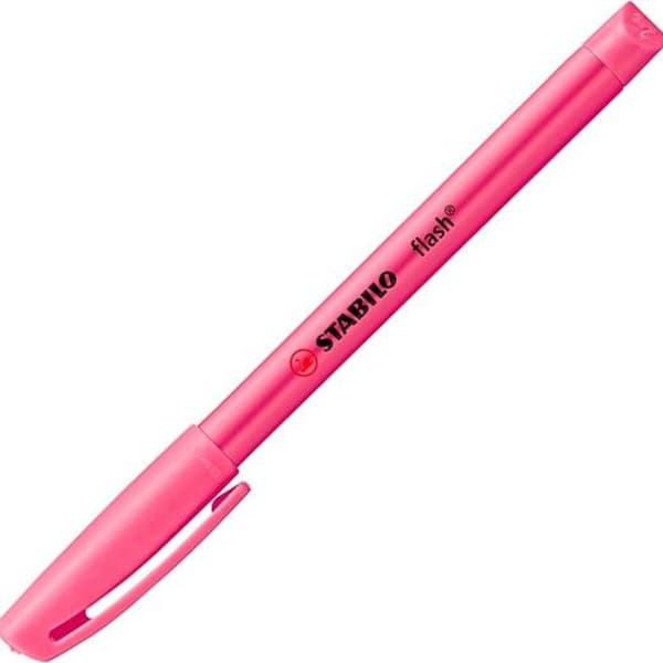 Fluorescerende markør Stabilo Flash Pink 10 enheder
