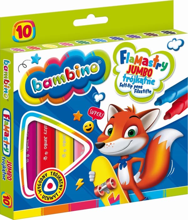 Bambino trekantede jumbo tuscher 10 farver