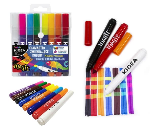 Kidea Color Changing Markers 8 stk. nr. 3985