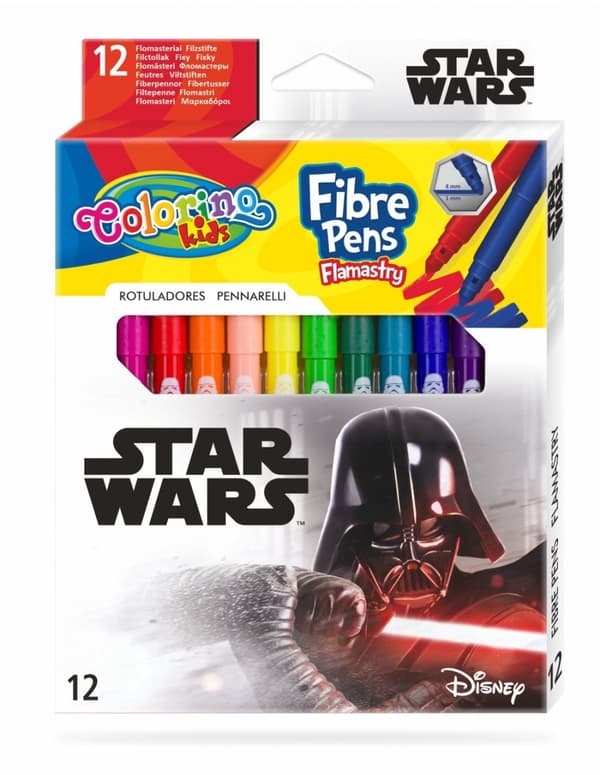 Star Wars Colorino 12 färgmarkörer