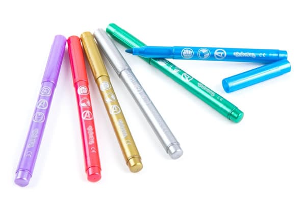 Metalliske tuscher 6 farver Avengers Colorino