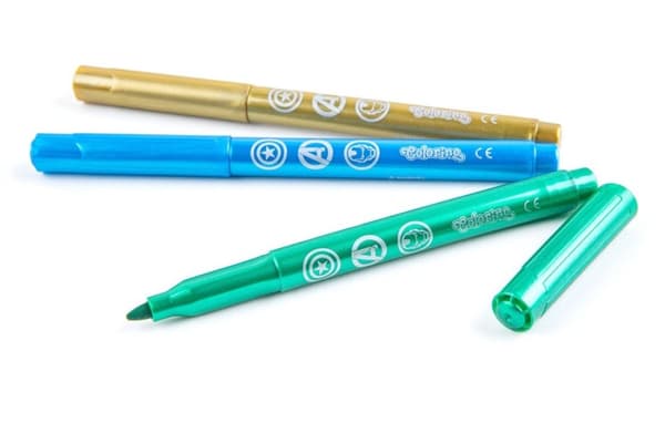 Metalliske tuscher 6 farver Avengers Colorino