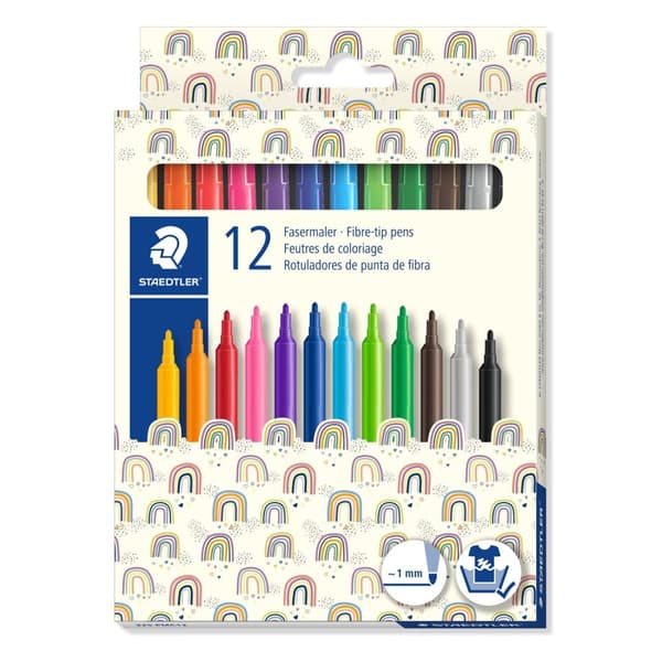 Skolmärken 12 färger Staedtler 0528