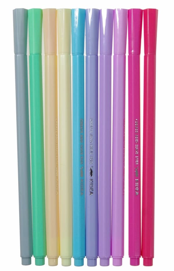 Kidea Pastel Markers 10 farver