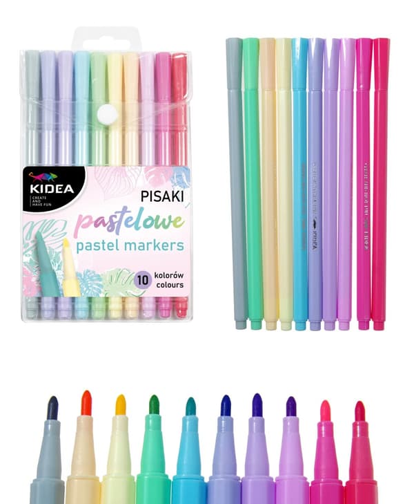 Kidea Pastel Markers 10 farver