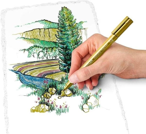 Staedtler Metallic Markers Set med 5 färger