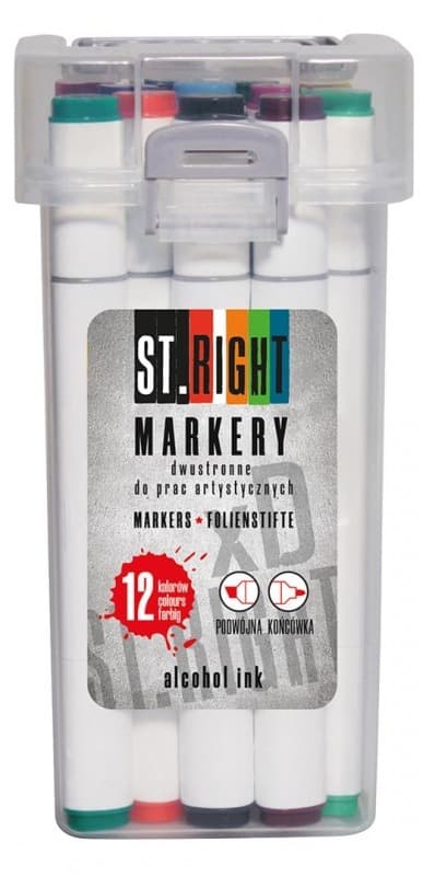 St.Right dobbeltsidede kunstmarkører