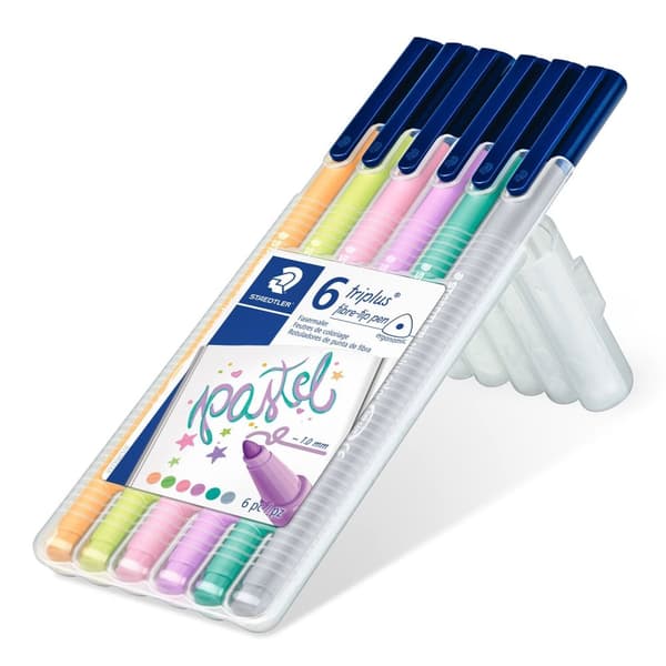Triplus 6-farve Pastel Markers Staedtler