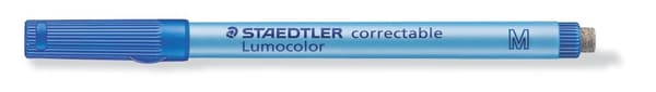 Lumocolor M blå raderbar markör Staedtler