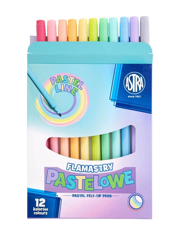 Pastel tuscher 12 farver Astra