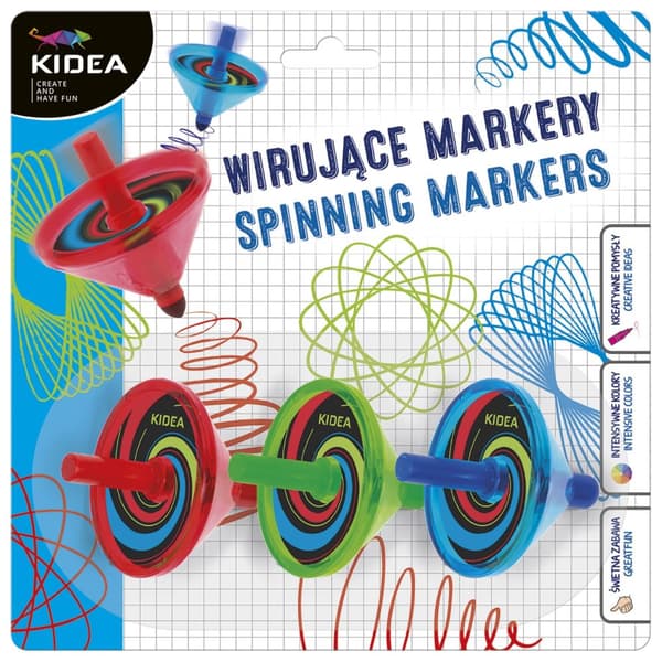 Kidea spindemarkører 3 stk