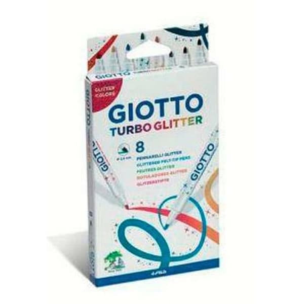 Tuschpennor Giotto Turbo Glitter Multicolour (10 antal)
